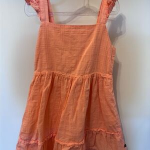 Peach Tiered Sundress with Ruffled Straps Gap